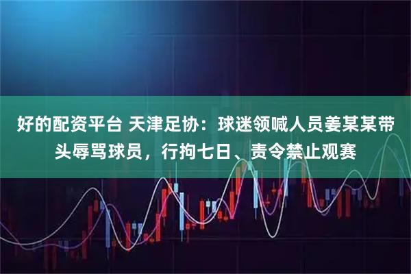 好的配资平台 天津足协：球迷领喊人员姜某某带头辱骂球员，行拘七日、责令禁止观赛